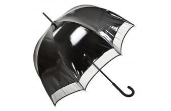 Jean Paul Gaultier womens umbrella black vinyl look