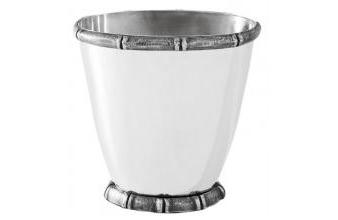 Luxury table wine cooler / champagne cooler in antique silver