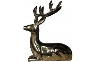 Casa Padrino designer deko deer lying in gold 18 x 13 x H. 23 cm
