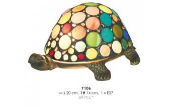 Casa Padrino Tiffany Deco Lamp Turtle Colorful