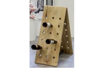 Champagne bottles stand made of mango wood - wine bottles stand for 36 bottles - sparkling wine