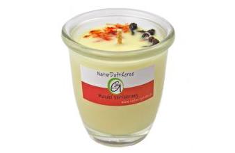 Nature Scented-Candle Almond seduction with natural essential oils & mixture of soja- and colza wax 110g